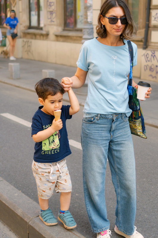Mother with a little boy